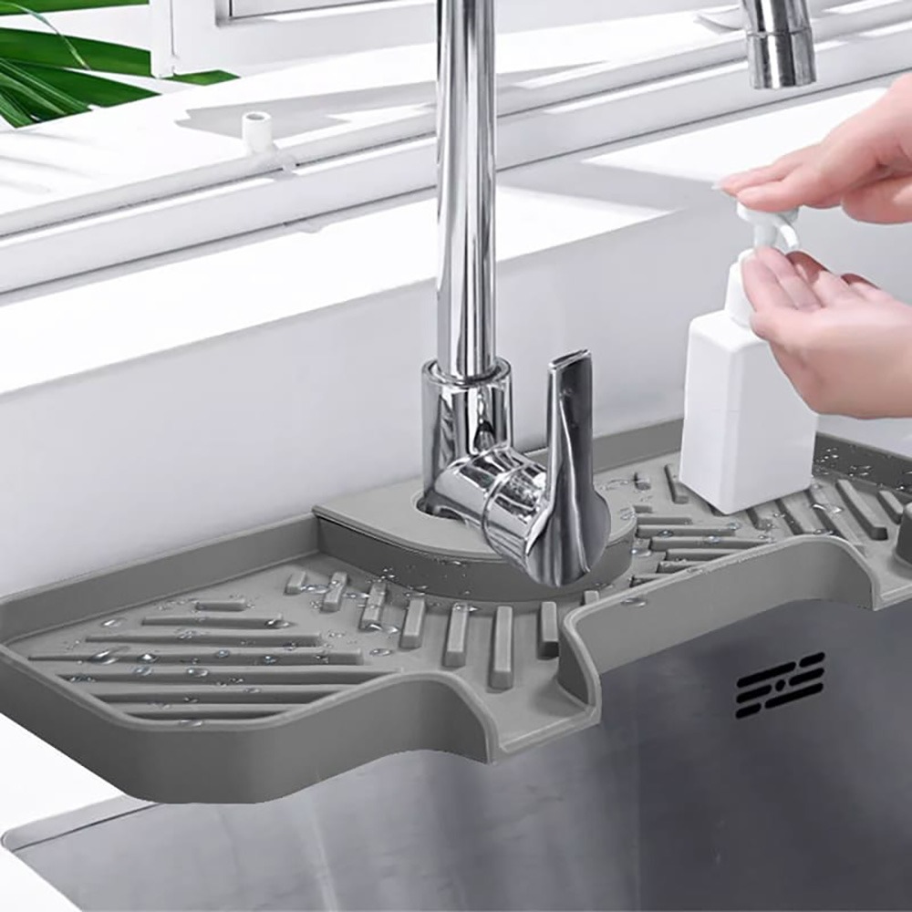 瀝水墊 廚房 浴室 浴室水龍頭 水槽瀝水墊 廚房水槽瀝水墊 矽膠瀝水墊 廚房瀝水 洗手台瀝水墊 瀝水矽膠墊-細節圖7