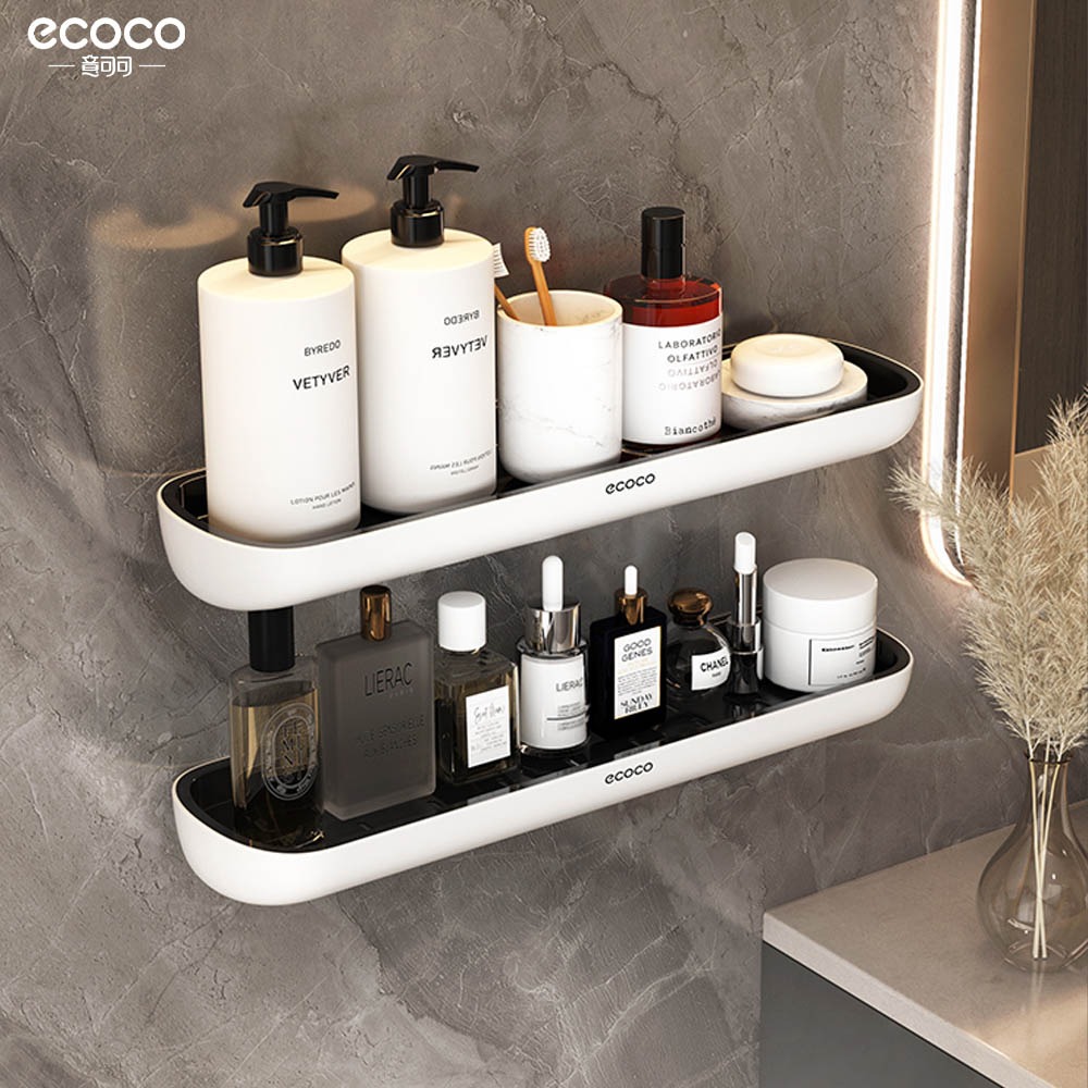 ecoco 意可可｜收納架 置物架 廚房置物架 浴室置物架 浴室收納 廚房無痕壁架 壁掛收納架 北歐 收納 置物-細節圖6