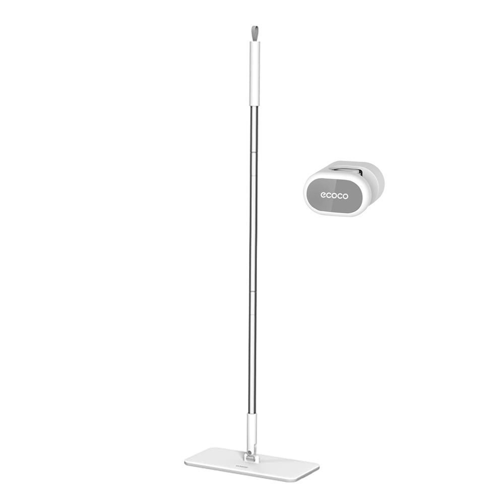 ecoco 意可可｜平板拖把+拖把架套裝 可替換拖布 靜電拖把 魔術貼拖把 一次性 除塵拖把 懶人拖把 拖把-細節圖2