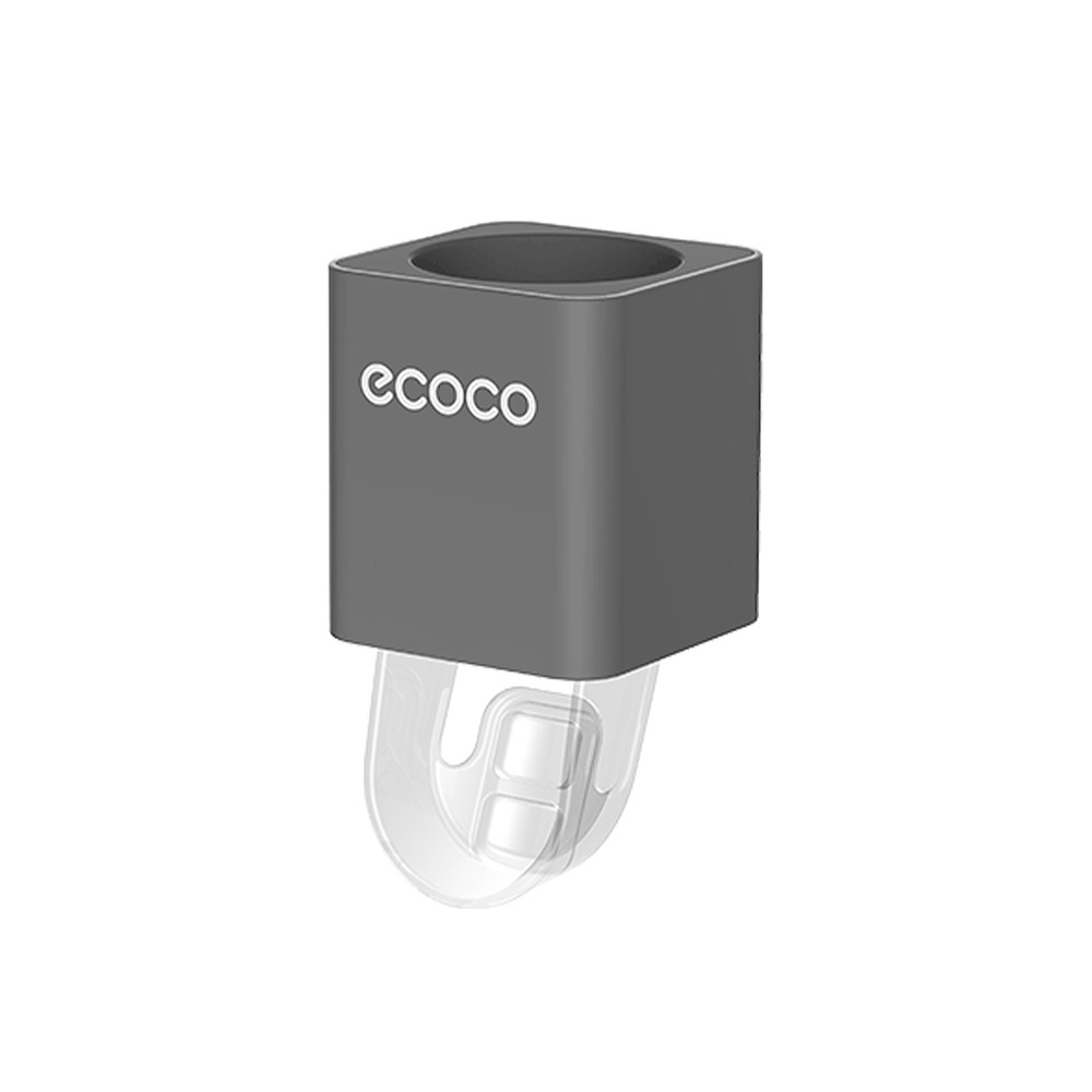 Ecoco 擠牙膏器 牙膏擠壓器 自動擠牙膏牙膏 牙膏架 牙膏擠壓器 浴室 壁掛 置物架 收納架 擠牙膏神器 太空鋁-細節圖2