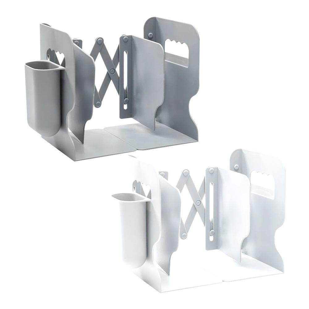 書架｜伸縮書架 桌上型 書架 書櫃 收納 書架隔板 折疊書架 立書架 置物書架 摺疊書架 置物架 收納架 ins-細節圖2