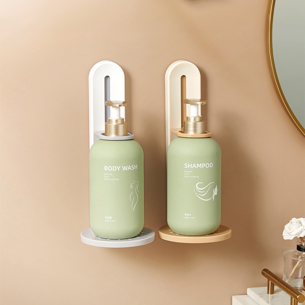 意可可 ECOCO｜按壓瓶掛架 壁掛 沐浴乳掛架 洗碗精架 收納 浴室 置物架 瓶子收納架 浴室收納 瓶罐架 洗髮精架-細節圖8