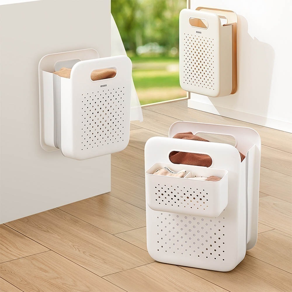 洗衣籃 污衣籃 折疊洗衣籃 收納籃 置物籃 摺疊洗衣籃 分類洗衣籃 髒衣籃 文件架 洗衣藍 籃子 手提-細節圖9