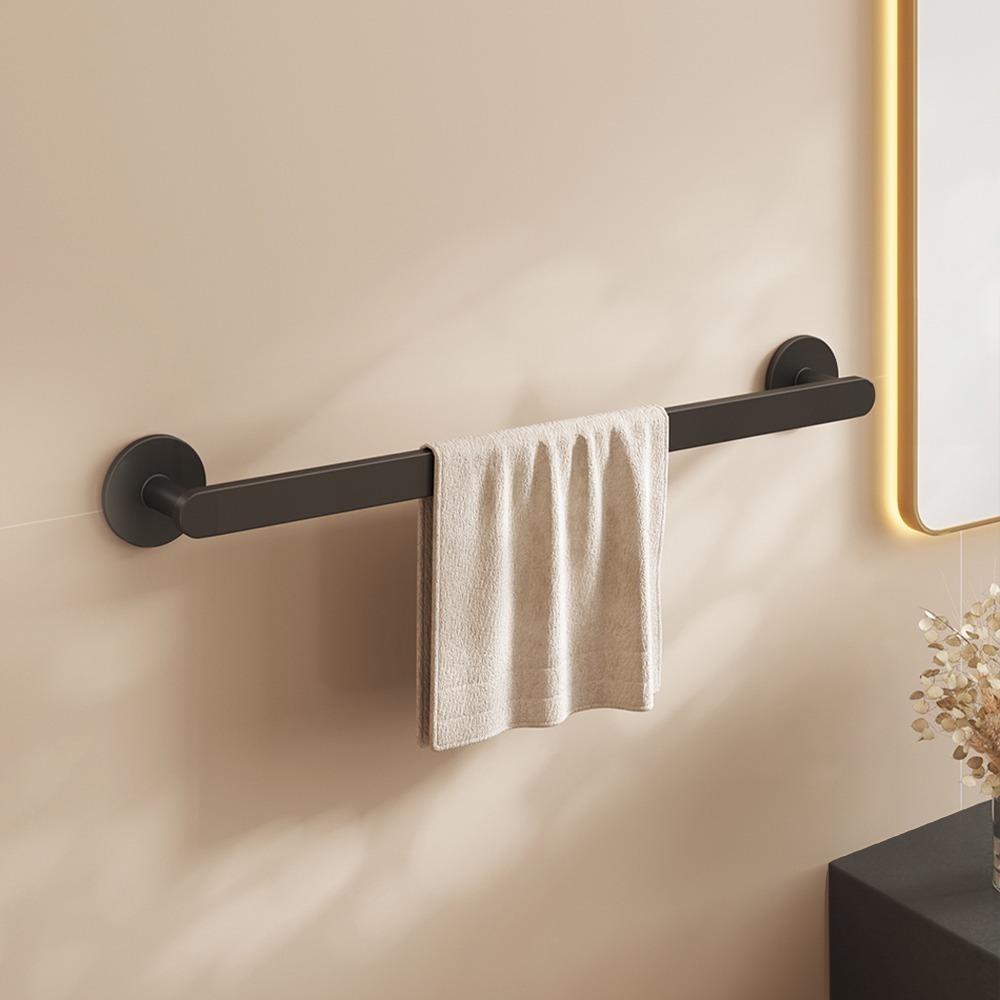 Ecoco 浴室置物架 毛巾架 收納架 鍋蓋架 傘架 雨傘架 拖鞋架 浴巾架 太空鋁 壁掛鞋架 置物桿 廚房 浴室-細節圖9