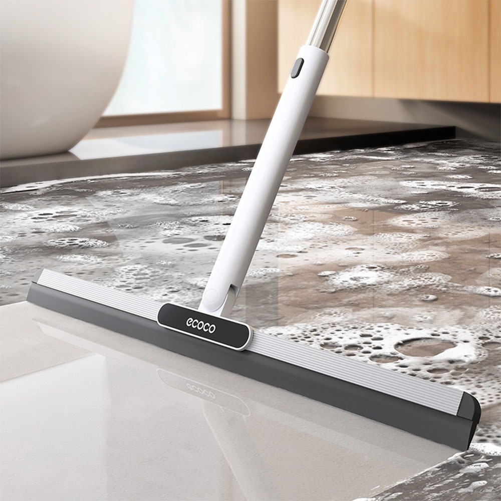 ECOCO 伸縮地板刮水器 地板刮水器 地板刮水板 刮水器 可替換膠條 刮刀 魔術掃把 刮水拖把-細節圖9