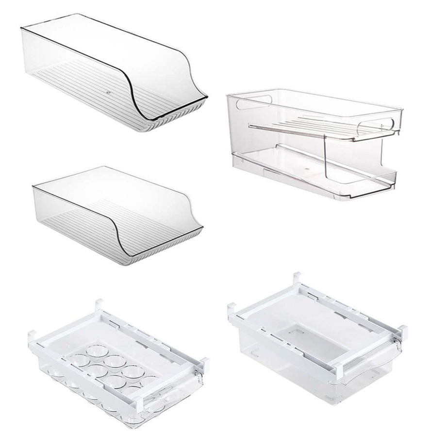 冰箱收納盒 雞蛋收納盒 分格收納 雞蛋盒 蛋托 冰箱抽屜 蛋架 長型收納盒 冷凍收納盒 收納籃 冰箱 收納-細節圖2