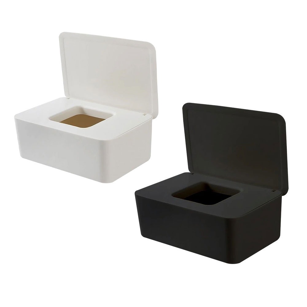 口罩收納盒 置物盒 口罩 收納 口罩盒 掀蓋收納盒 口罩收納 抽取盒 濕紙巾盒 防塵收納盒 桌上收納-細節圖2