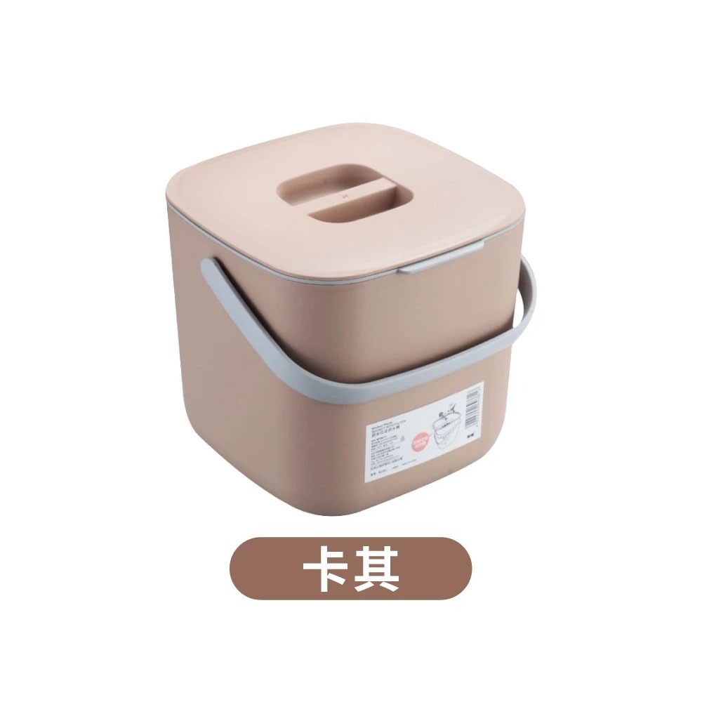 【卡其色】瀝水廚餘桶
