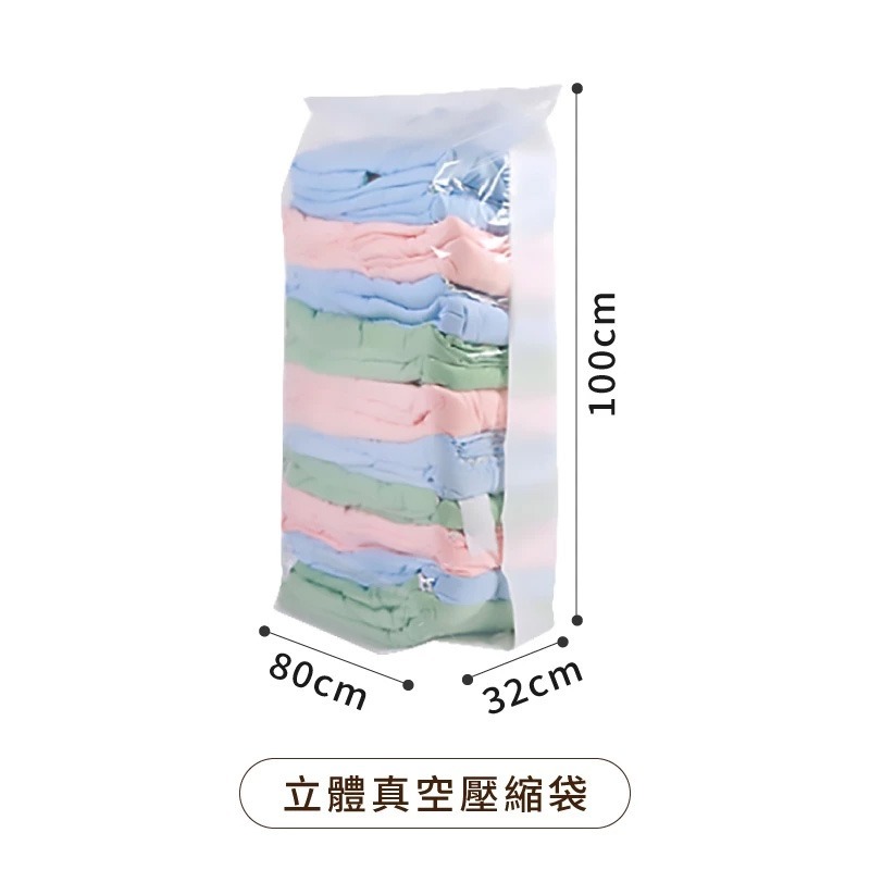 真空壓縮袋｜旅行壓縮袋 行李壓縮袋 棉被壓縮袋 衣服壓縮袋 收納 立體壓縮袋 衣服真空袋 旅行真空袋-規格圖9