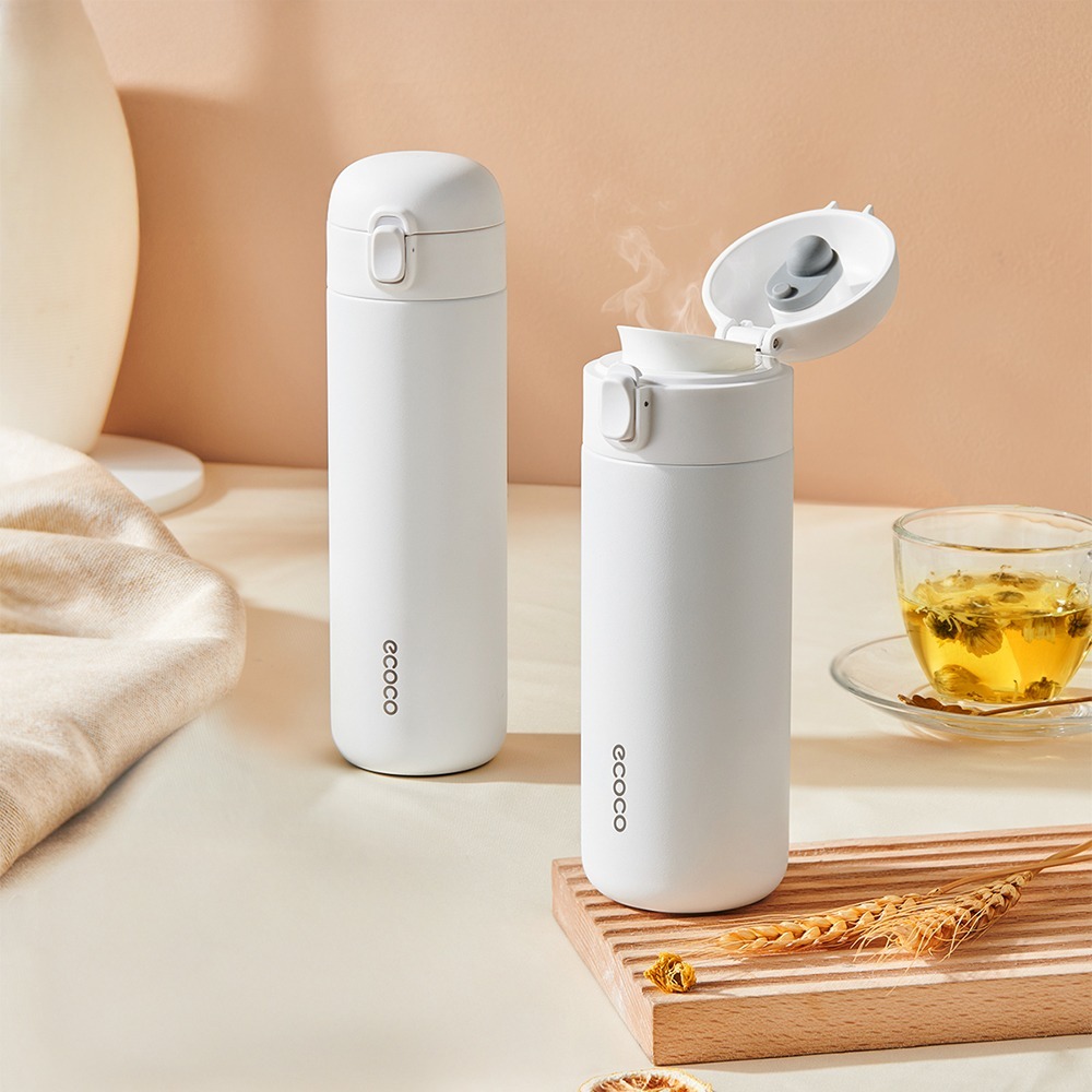 ECOCO｜保溫杯 保冰杯 保溫瓶 環保杯 隨行杯 彈蓋保溫瓶 隨身杯 泡茶保溫瓶 304不銹鋼-細節圖9