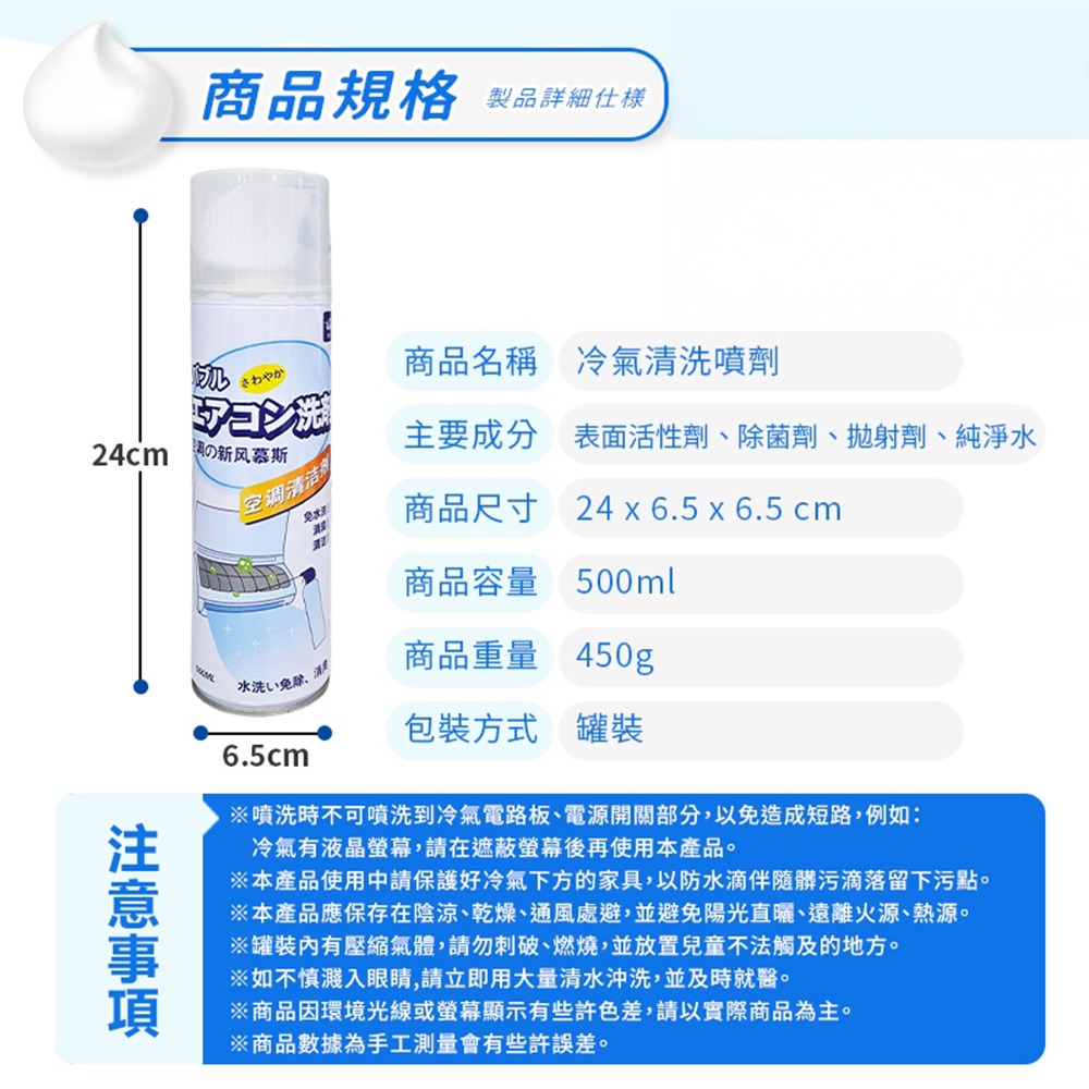冷氣清洗劑｜洗冷氣 冷氣清洗 冷氣清潔 空調清潔劑 空調清洗劑 清潔劑 清洗劑 冷氣 空調 清洗 噴霧 深層清潔-細節圖8