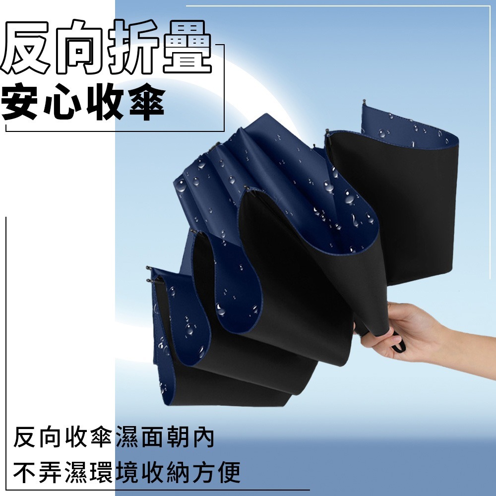 巨無霸反向傘｜晴雨通用 折疊傘 加大雨傘 摺疊傘 陽傘 晴雨傘 折傘 防曬傘 反向雨傘 摺傘 遮陽雨傘 黑膠傘-細節圖7