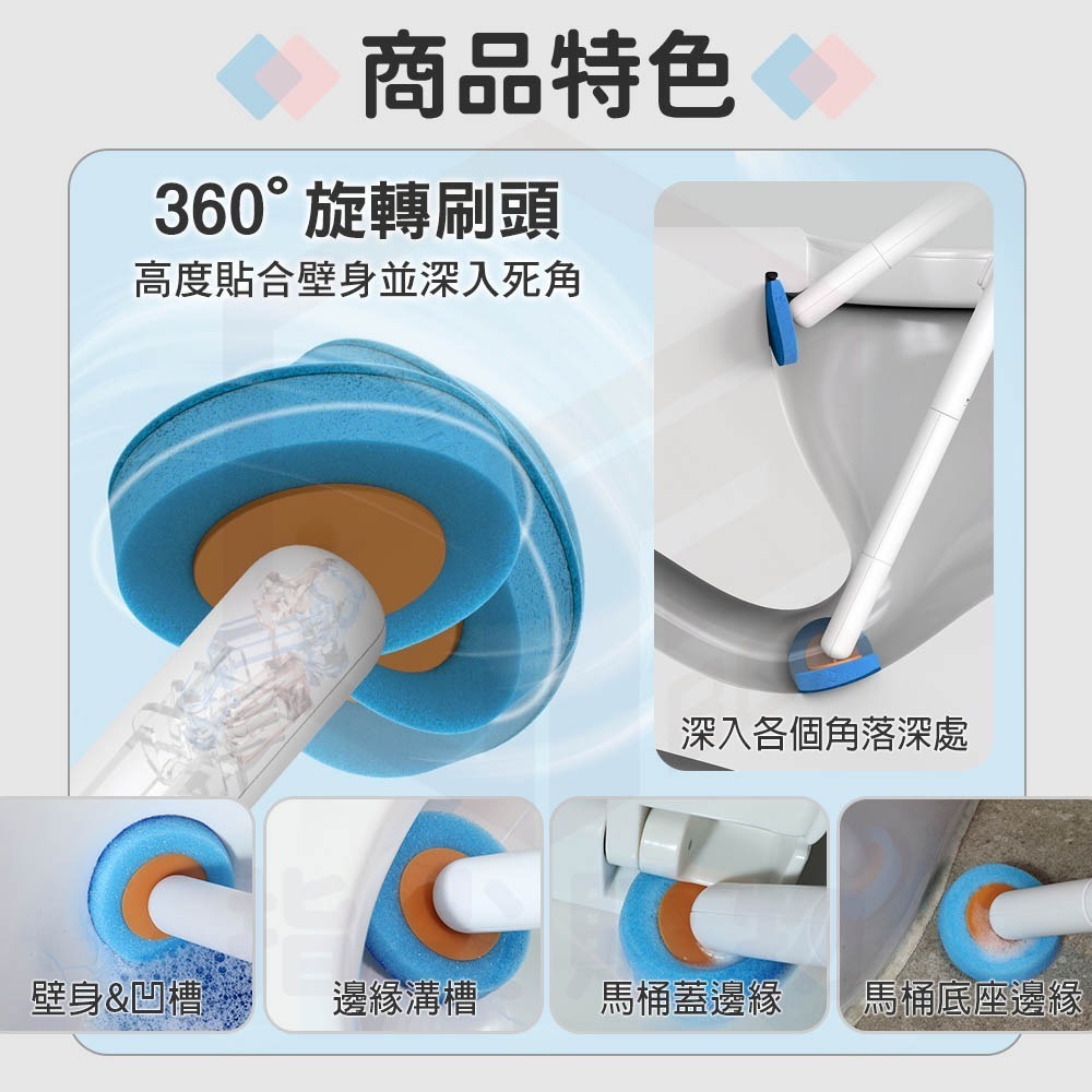 凡物上作｜馬桶刷 拋棄式馬桶刷 清潔刷 壁掛馬桶刷 馬桶清潔刷 廁所刷 刷子 一次性馬桶刷 刷馬桶-細節圖5