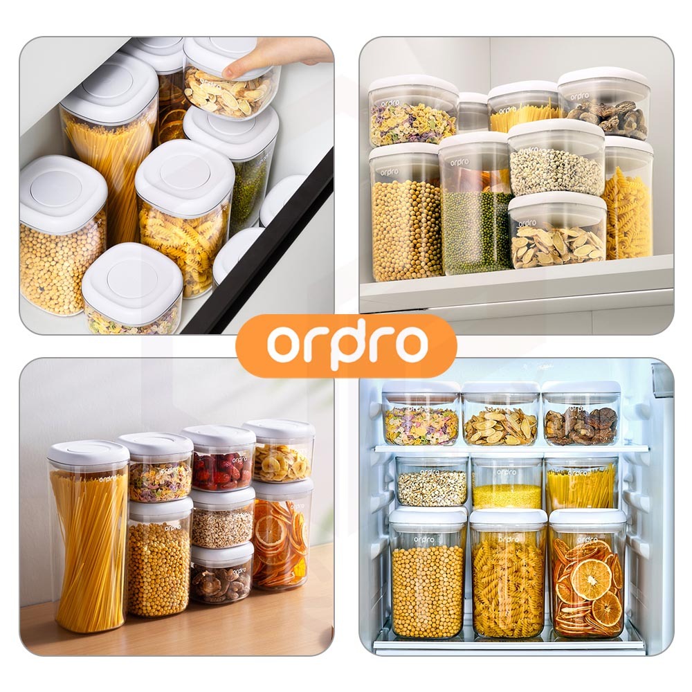凡物上作｜按壓式密封罐 密封盒 保鮮罐 防潮罐 分類罐 防潮密封罐 儲物罐 透明罐 收納罐 麵條收納盒-細節圖7