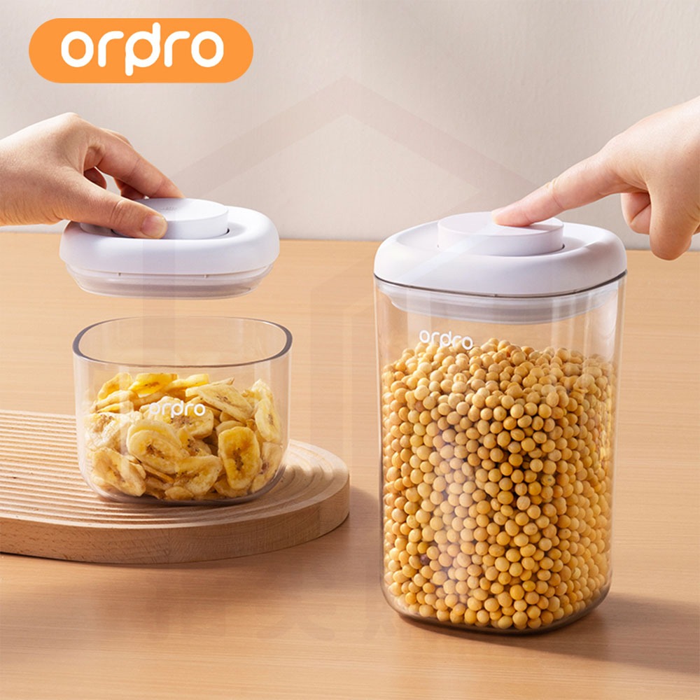 凡物上作｜按壓式密封罐 密封盒 保鮮罐 防潮罐 分類罐 防潮密封罐 儲物罐 透明罐 收納罐 麵條收納盒-細節圖8