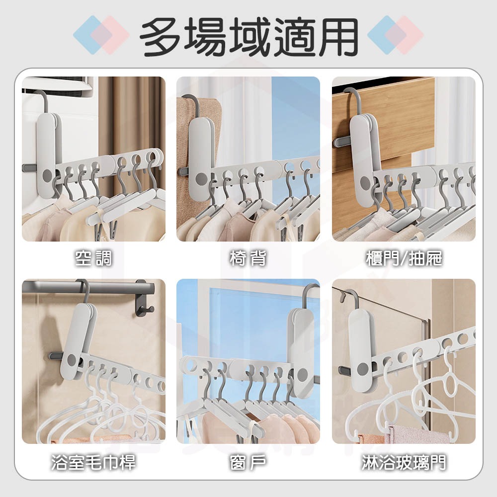 Ecoco  意可可｜衣架收納架 折疊掛架 晾衣桿 衣架掛架 衣架 曬衣架 晾曬架 收納 掛衣架 衣架掛 衣架架-細節圖7