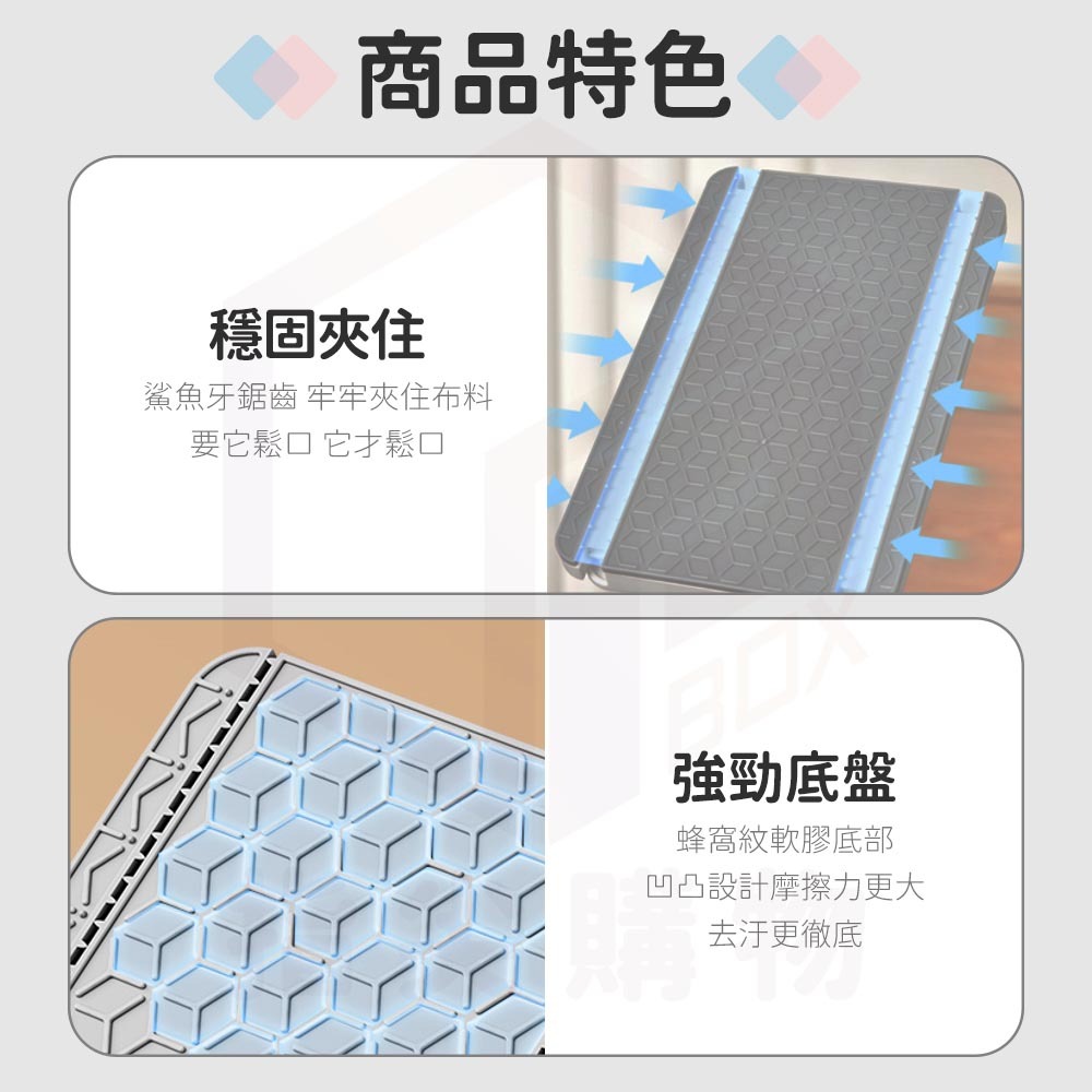 ecoco 洗臉巾拖把 自動夾拖布 夾式拖把 手持小拖把 平板拖把 小拖把 懶人拖把 夾布拖把 拖把免手洗 拋棄式拖把-細節圖6