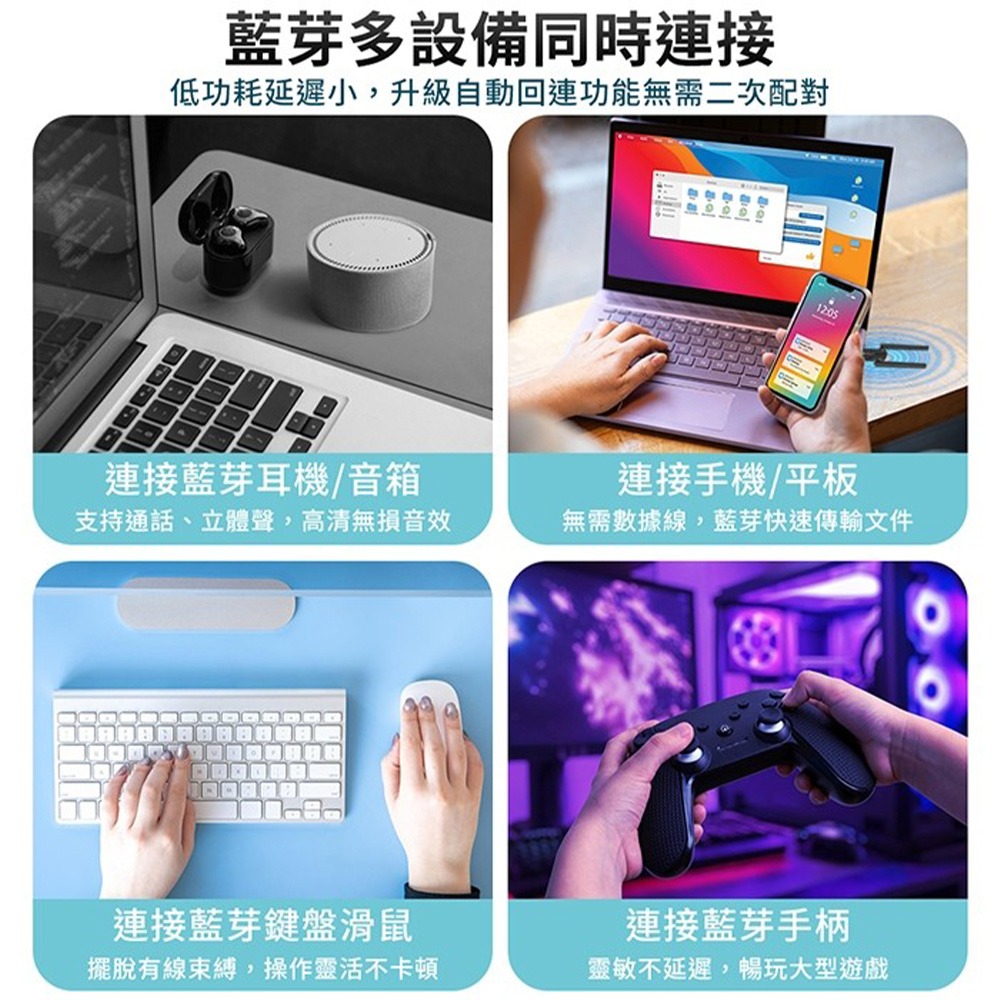 免驅動 藍芽 + WIFI 二合一接收器 無線網卡 藍芽接收器 WIFI接收器 雙頻網卡 USB無線接收器 電腦 筆電-細節圖6