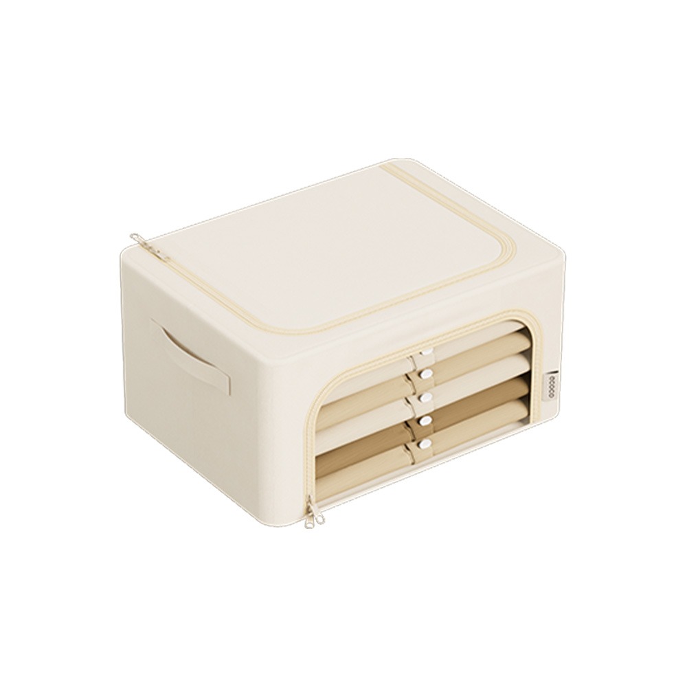 Ecoco 折疊收納箱 24L 布藝收納箱 置物箱 整理箱 收納盒 方形收納箱 摺疊收納箱 衣物收納 棉被收納 褲子收納-細節圖2