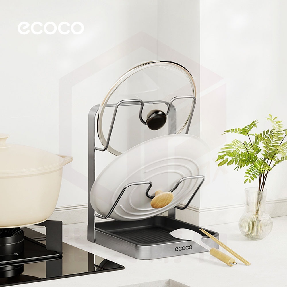 Ecoco【鍋蓋收納架 不鏽鋼材質】桌上型鍋蓋架 鍋蓋架 桌面鍋蓋架 砧板架 沾板架 菜板架 刀砧架 廚房 收納 置物-細節圖8