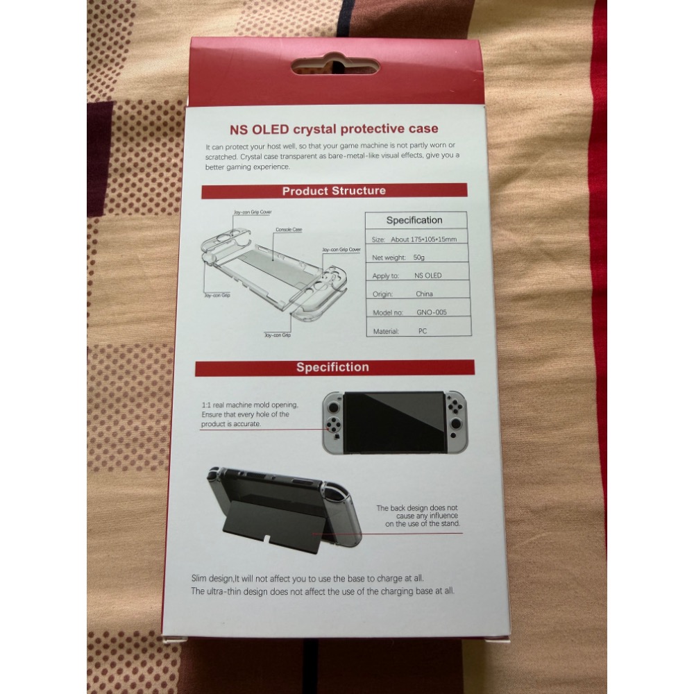⭕️全新⭕️Switch OLED🎮主機保護殻🌟透明硬殻《贈搖桿保護帽》-細節圖2