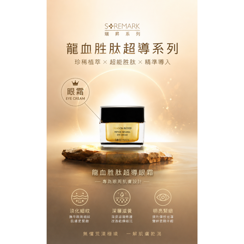 【團購】自然美瑞昇 龍血胜肽超導眼霜15g / 罐，2900元；另有 精美禮盒套組(一盒4罐)，11500元-規格圖6