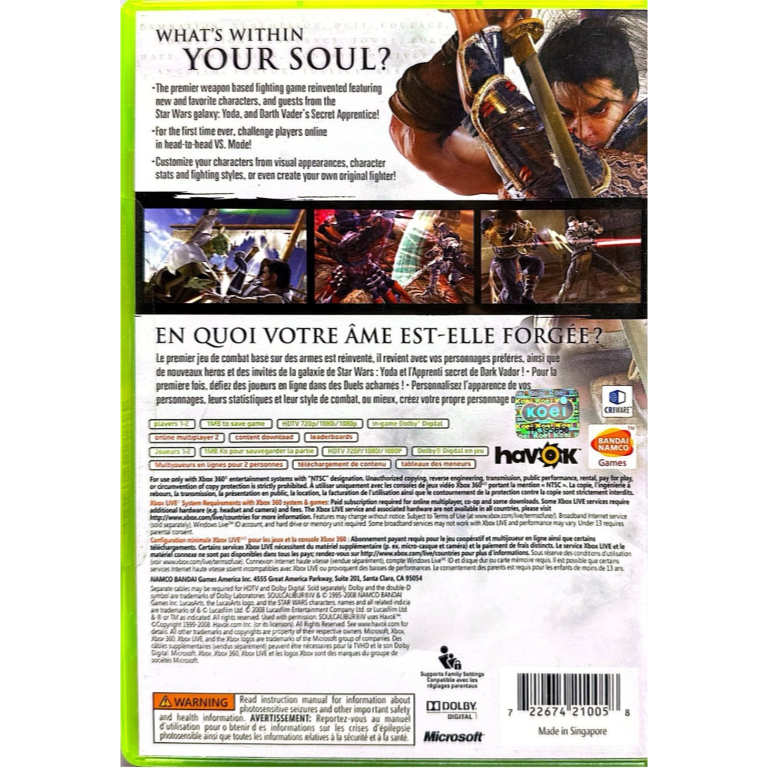 XBOX360 劍魂4 Soulcalibur IV 英日合版-細節圖2