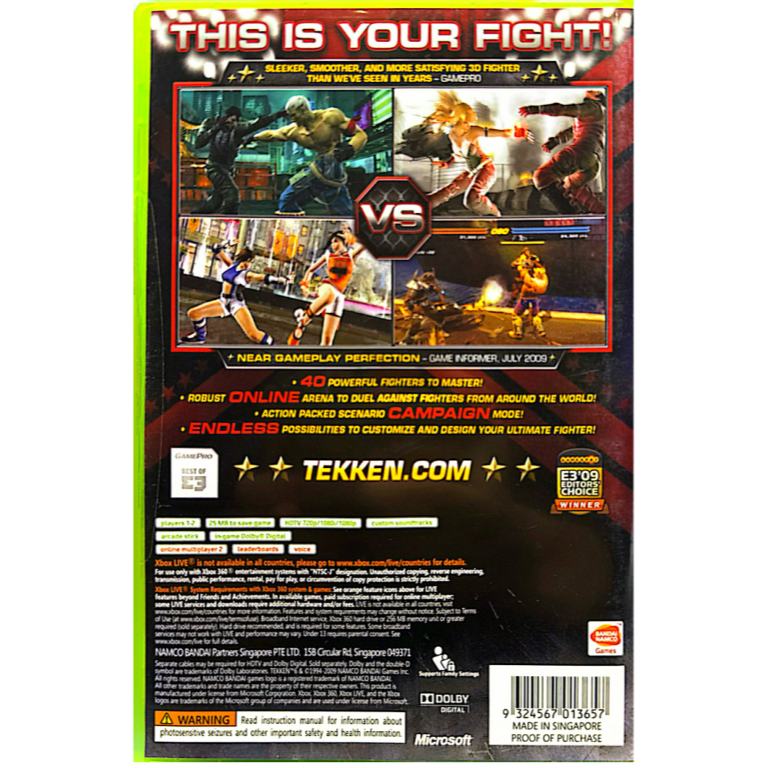XBOX 360 鐵拳6 英文版 TEKKEN 6-細節圖2