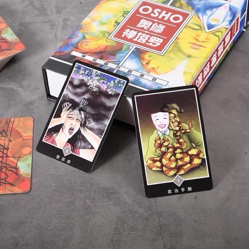 現貨 奧修禪塔羅牌 中文版套裝｜附中文說明書 禪意牌卡 占卜工具 新手入門塔羅牌 超越二元對立的禪塔羅 盒裝-細節圖3