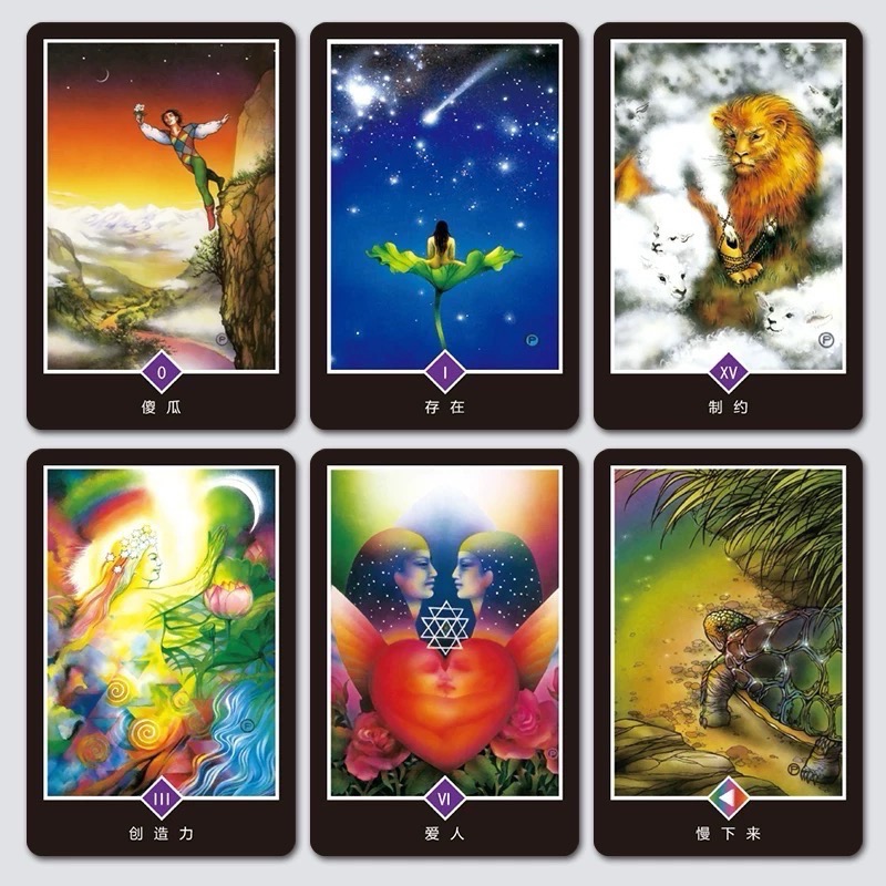 現貨 奧修禪塔羅牌 中文版套裝｜附中文說明書 禪意牌卡 占卜工具 新手入門塔羅牌 超越二元對立的禪塔羅 盒裝-細節圖6