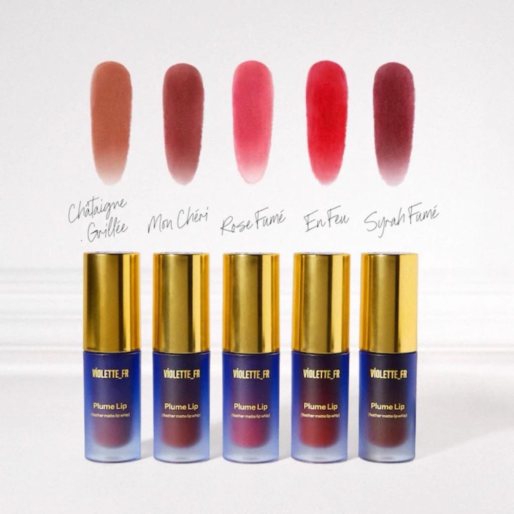 【現貨+預購】 VIOLETTE_FR Plume Lip 羽霧霜感唇釉｜法式模糊唇｜霧染感｜潤而不拔乾-細節圖2