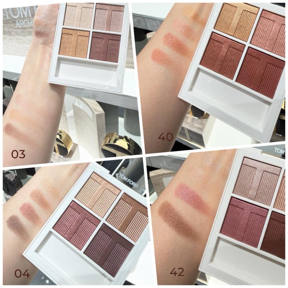TOM FORD 高級訂製四格眼盤 柔光版 SOLEIL 2026新版 03 04 40 41 42 TF眼影-細節圖2