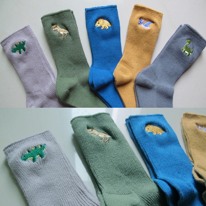 [齁齁BUY] 台灣製TW 男童必備 中筒襪 恐龍系列-細節圖4