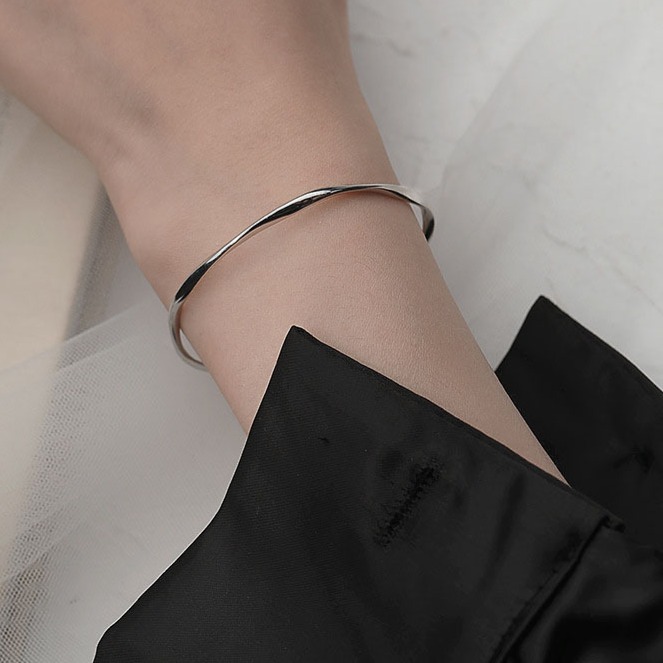 <純銀手鍊>莫比烏斯手環 寬版 細版-細節圖2