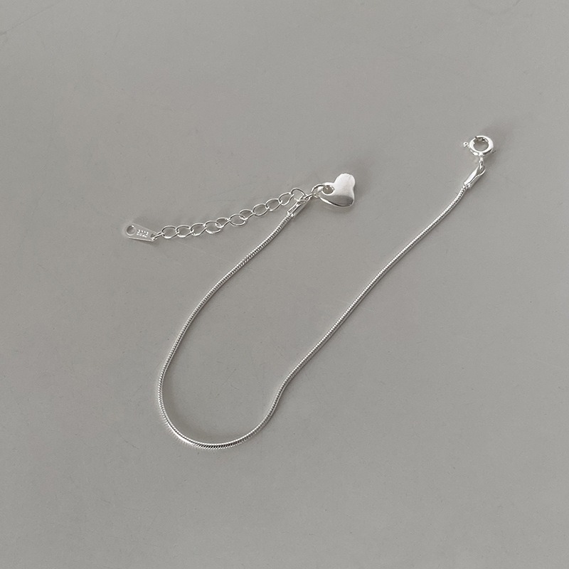 <純銀手鍊>極簡精緻手鍊 蛇練款  盒鍊款-細節圖5