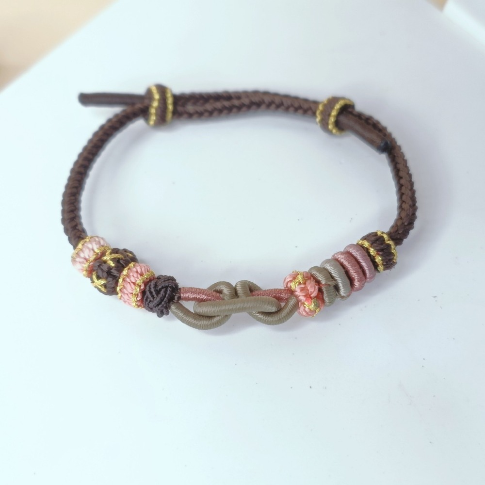 元寶繩結手鏈 元寶招財幸運手鍊 好運 招財 平安 男女手鍊-細節圖3