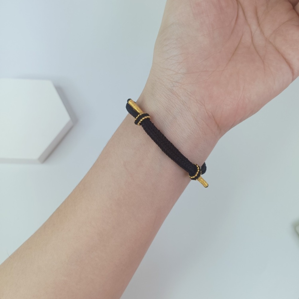 元寶繩結手鏈 元寶招財幸運手鍊 好運 招財 平安 男女手鍊-細節圖6