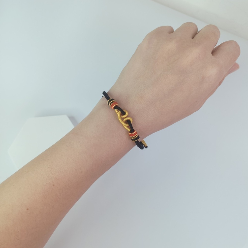 元寶繩結手鏈 元寶招財幸運手鍊 好運 招財 平安 男女手鍊-細節圖7