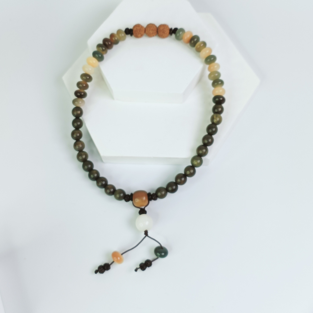 <開運手鍊> 綠檀木手鍊 菩提手鍊 情侶 知已 夥伴 吉祥 如意-細節圖4