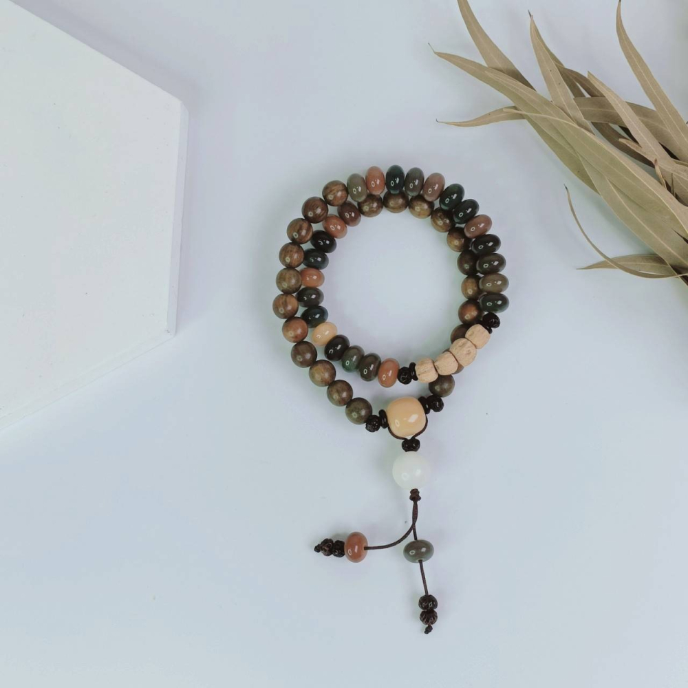 <開運手鍊> 綠檀木手鍊 菩提手鍊 情侶 知已 夥伴 吉祥 如意-細節圖7
