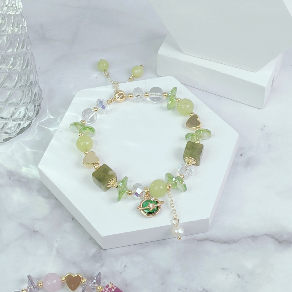 不挑手圍無限延伸15~22cm 水晶手鍊  招財 招人緣 旺福 紫水晶 粉晶-細節圖3