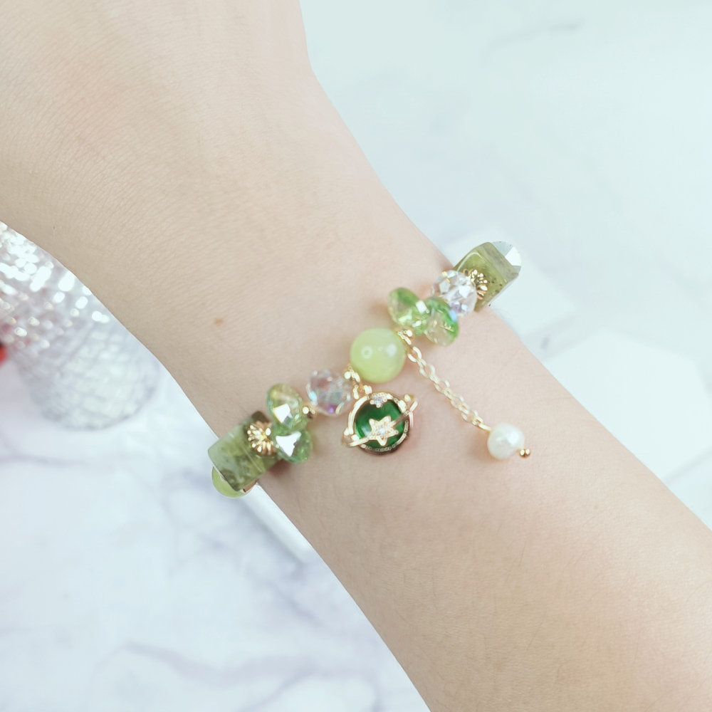 不挑手圍無限延伸15~22cm 水晶手鍊  招財 招人緣 旺福 紫水晶 粉晶-細節圖5