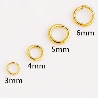 ✨星辰✨ 開口圈 連接圈 C圈 開口環 14K包金 14K包金開口圈 串珠材料 DIY材料包 銀飾【MA049】-細節圖2