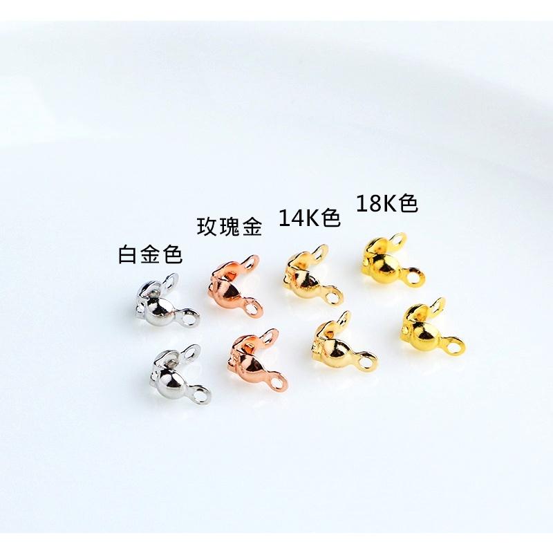 ✨星辰✨ DIY手工飾品 髮飾材料 金屬配件 雙頭包扣 包頭扣 連接扣 雙吊包扣 側包扣 螞蟻扣【MA066】-細節圖2