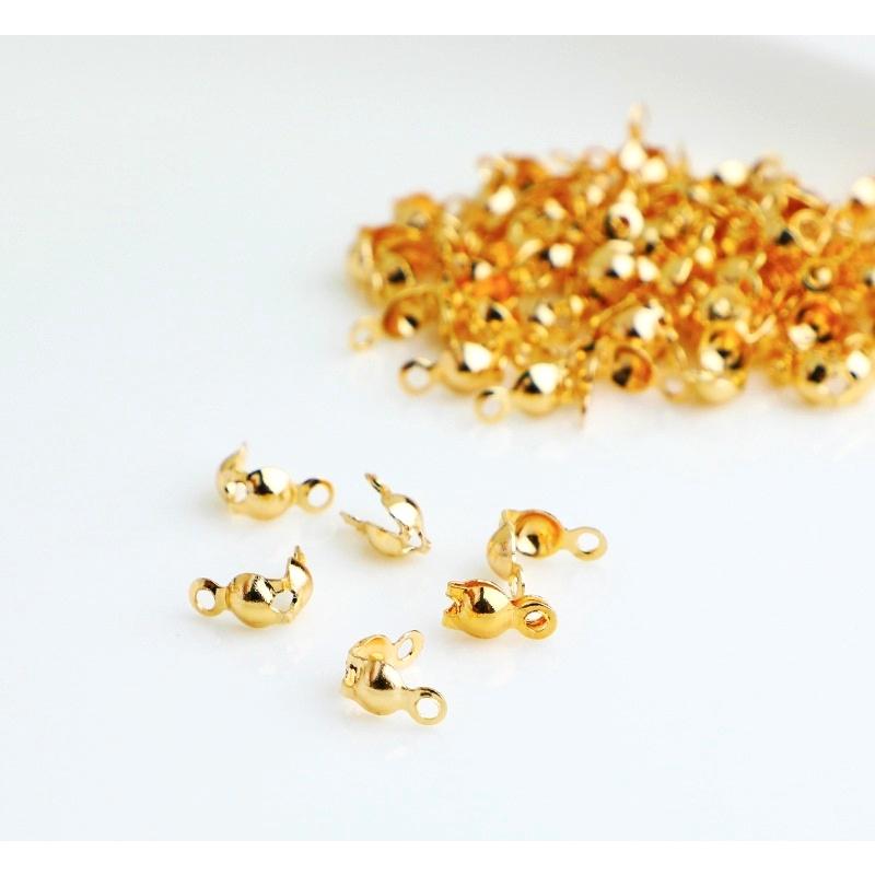 ✨星辰✨ DIY手工飾品 髮飾材料 金屬配件 雙頭包扣 包頭扣 連接扣 雙吊包扣 側包扣 螞蟻扣【MA066】-細節圖4