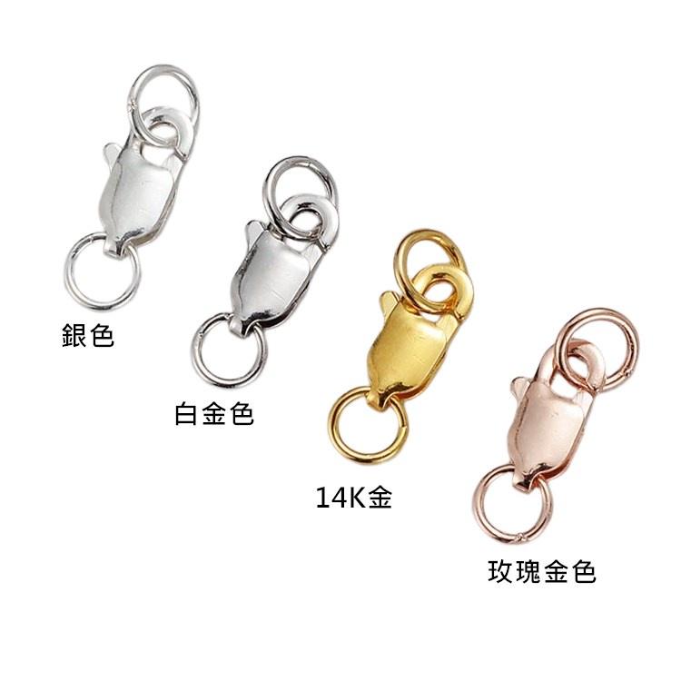 ✨星辰✨ 魚尾扣 彈簧扣 扣頭 14K包金 14K包金魚尾扣 串珠材料 DIY材料包 銀飾 龍蝦鉤 蝦鉤【MA046】-細節圖3