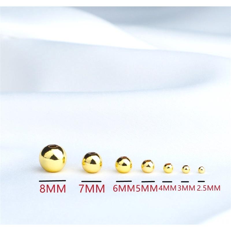 ✨星辰✨ 隔珠 圓珠 定位珠 圓珠隔珠 金珠 空心圓珠 14K包金 14K包金珠 串珠材料 隔珠 散珠【MA033】-細節圖3