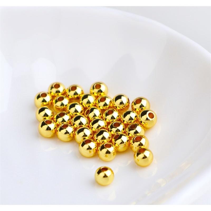 ✨星辰✨ 隔珠 圓珠 定位珠 圓珠隔珠 金珠 空心圓珠 14K包金 14K包金珠 串珠材料 隔珠 散珠【MA033】-細節圖6