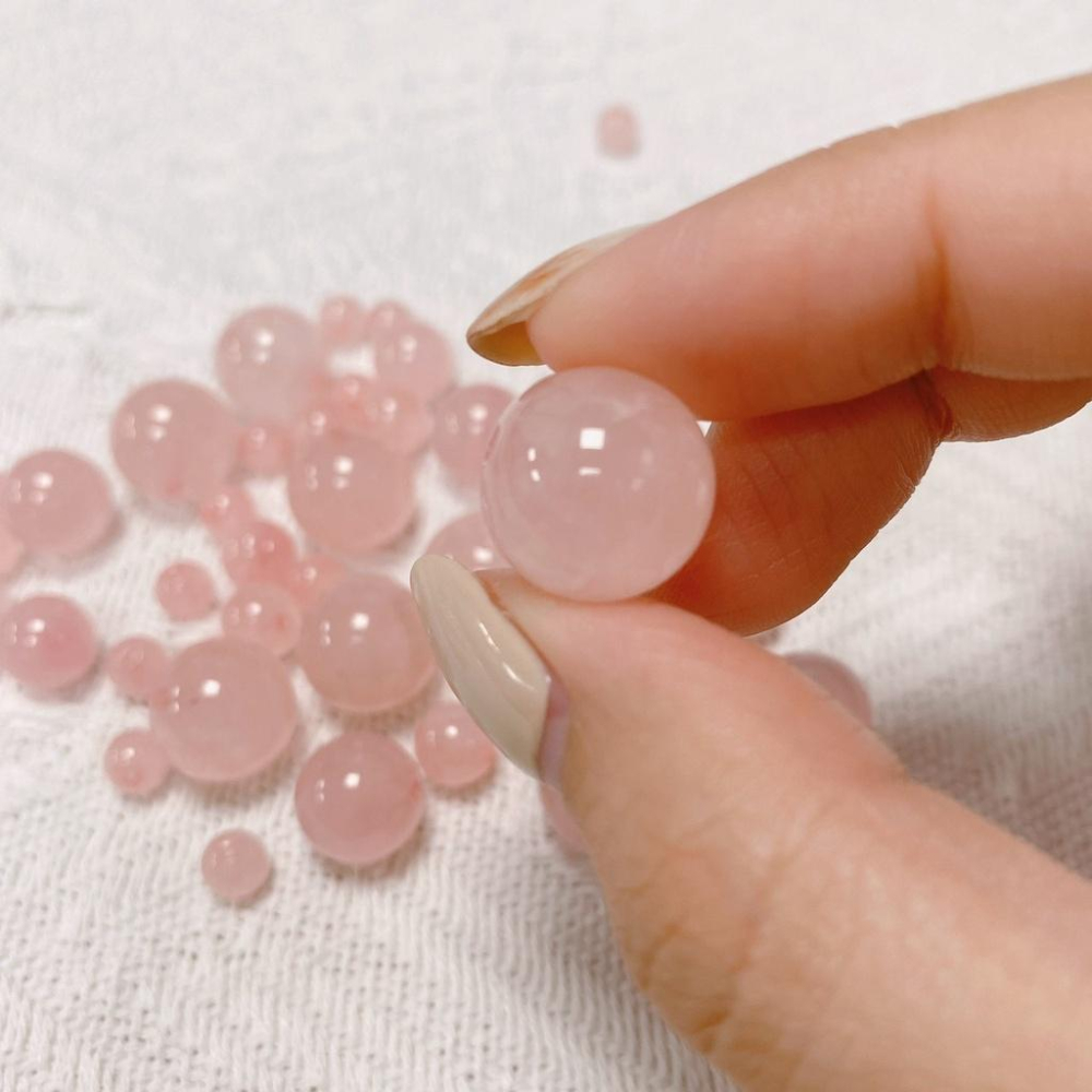 粉水晶 水晶 粉晶 粉水晶手鍊 粉水晶手串 粉水晶串珠 招桃花水晶 愛情水晶 天然水晶 招桃花水晶 人緣【CR006】-細節圖3