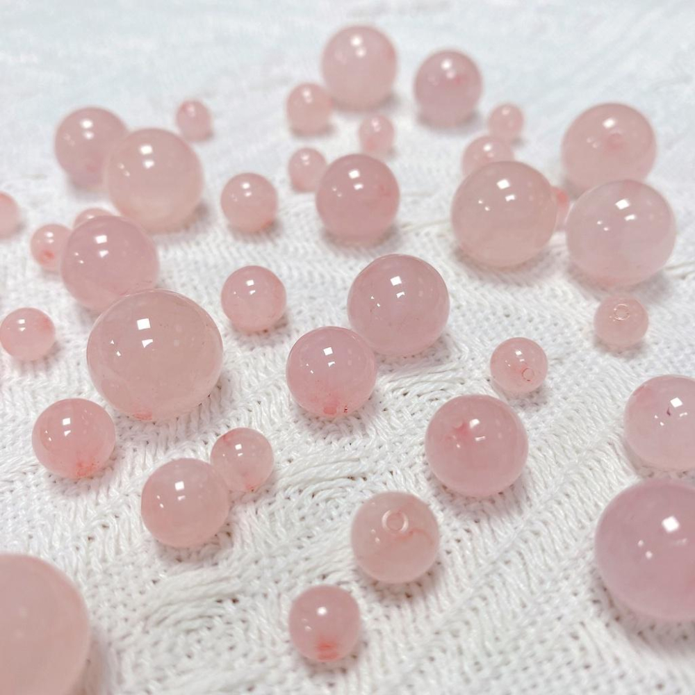 粉水晶 水晶 粉晶 粉水晶手鍊 粉水晶手串 粉水晶串珠 招桃花水晶 愛情水晶 天然水晶 招桃花水晶 人緣【CR006】-細節圖4